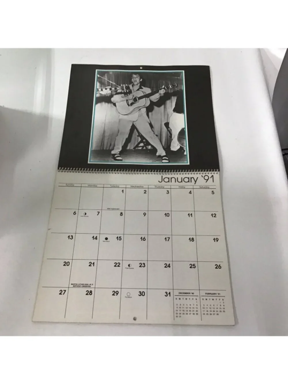 Vintage 1991 Cleo Elvis Presley Calendar